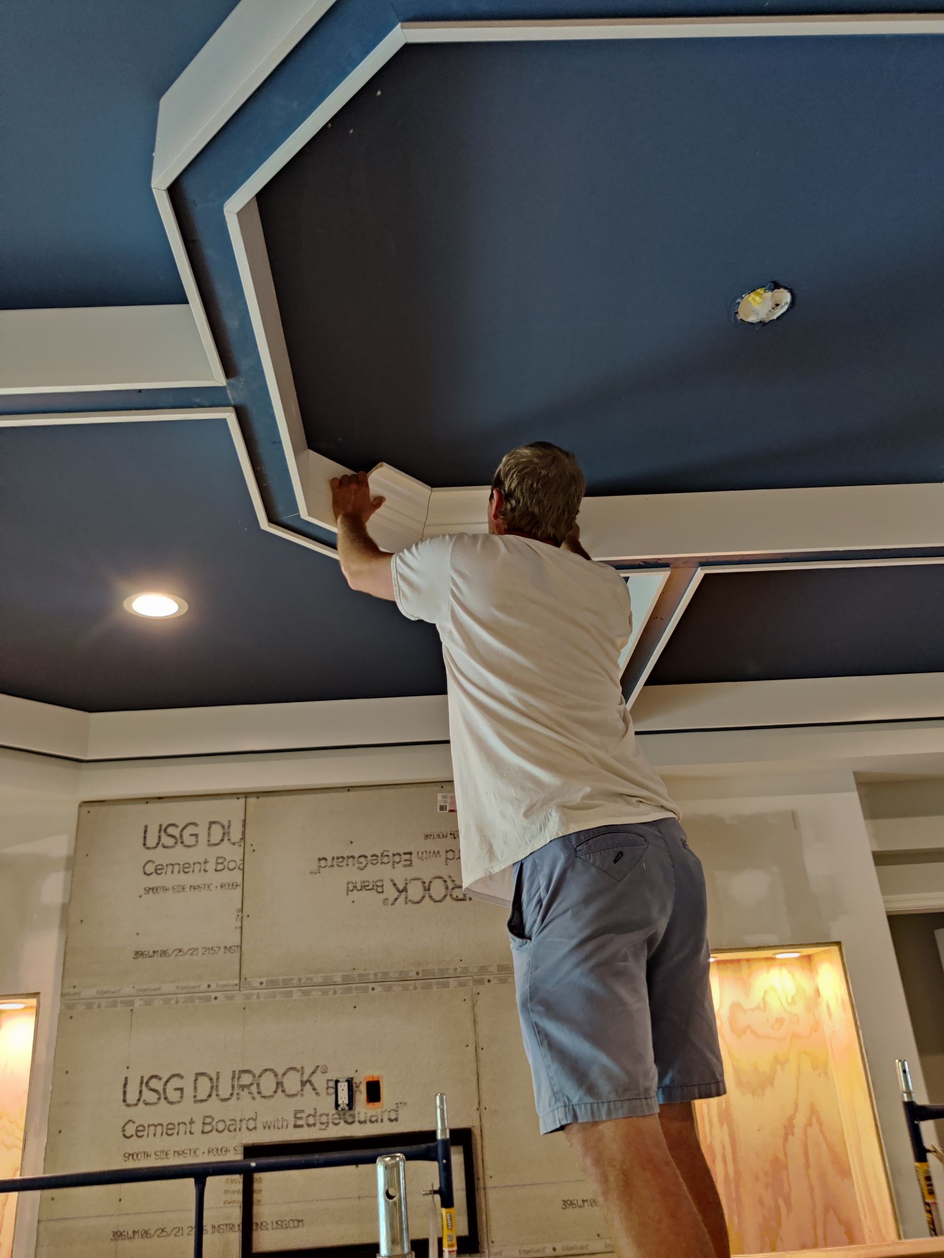 Elegant coffer ceiling